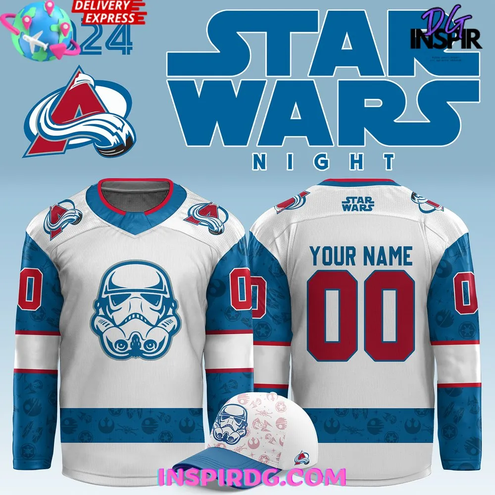 -Colorado Avalanche x Star Wars Night 2024 Custom Hockey Jersey
