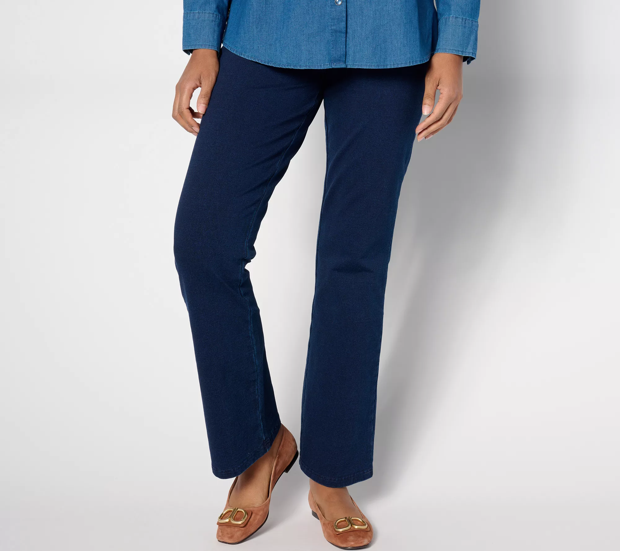"As Is" Quacker Factory DreamJeannes Regular Baby Boot Jeans