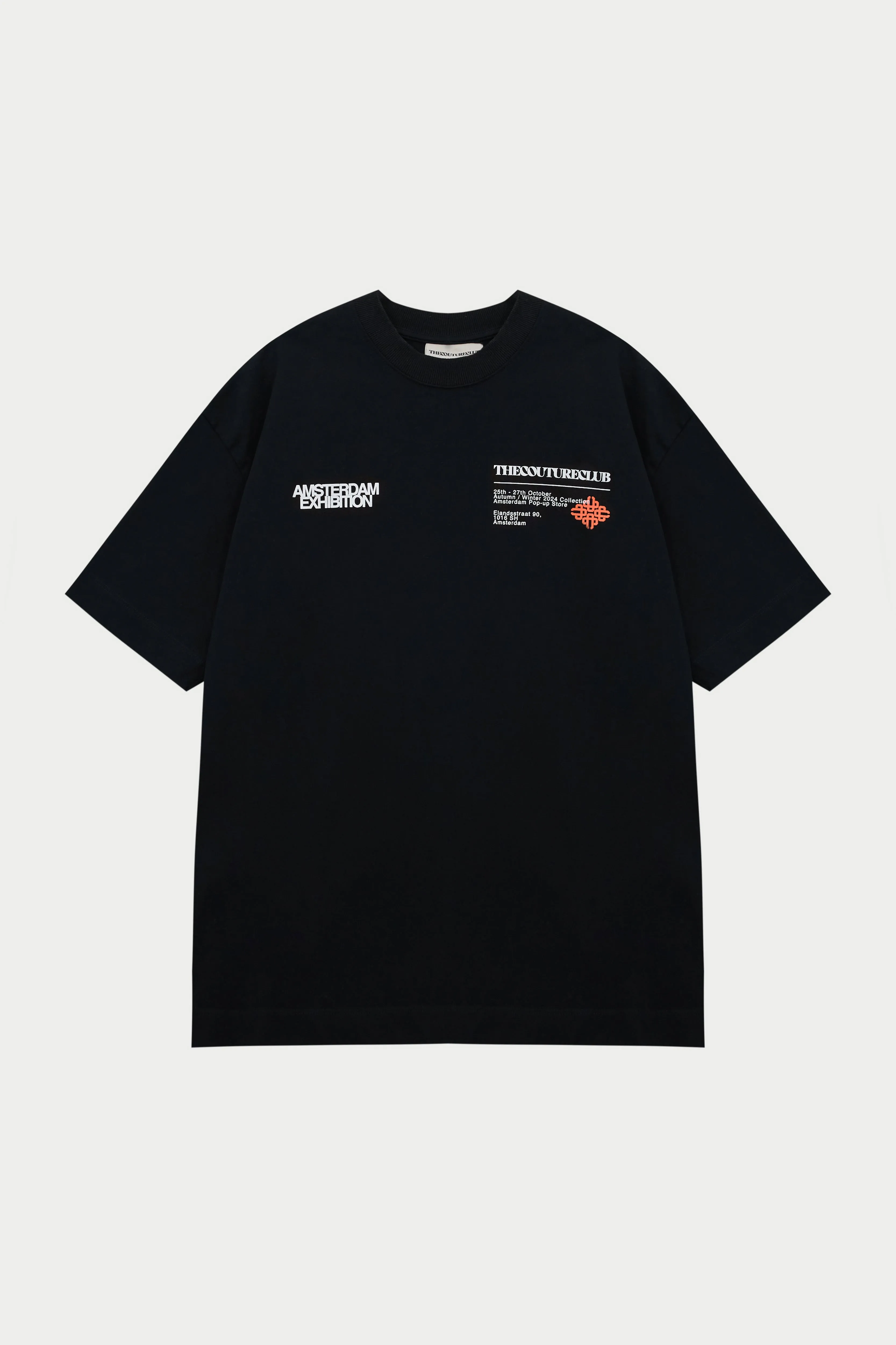 AMSTERDAM POP UP T-SHIRT - BLACK