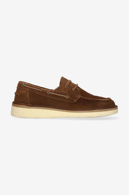 Astorflex suede loafers Mocassino Allacciato men's brown color