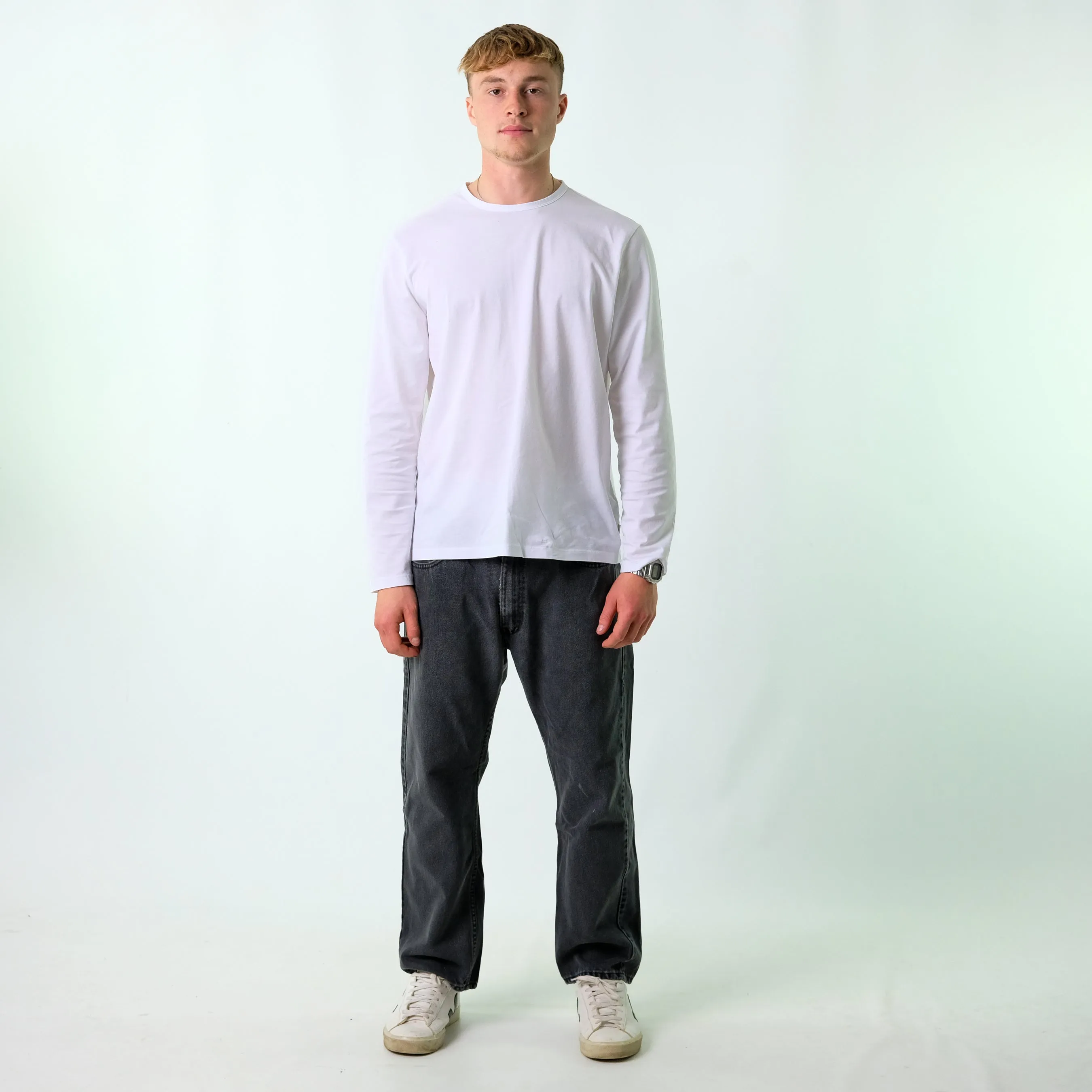 Black 90s Levi's 505 Denim Jeans Baggy Pants (36x30)