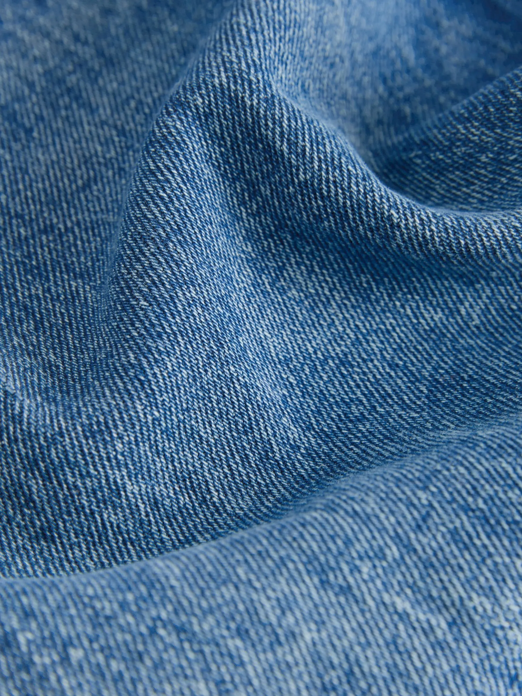 Blue Mid Tint Straight Fit Vintage Wash Denim Jeans