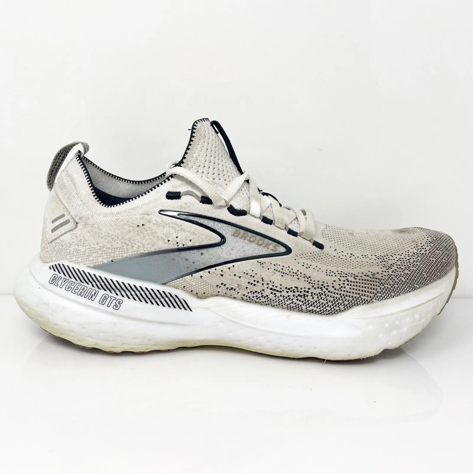 Brooks Womens Glycerin SF GTS 21 1204111B135 White Running Shoes Sneakers Sz 11B