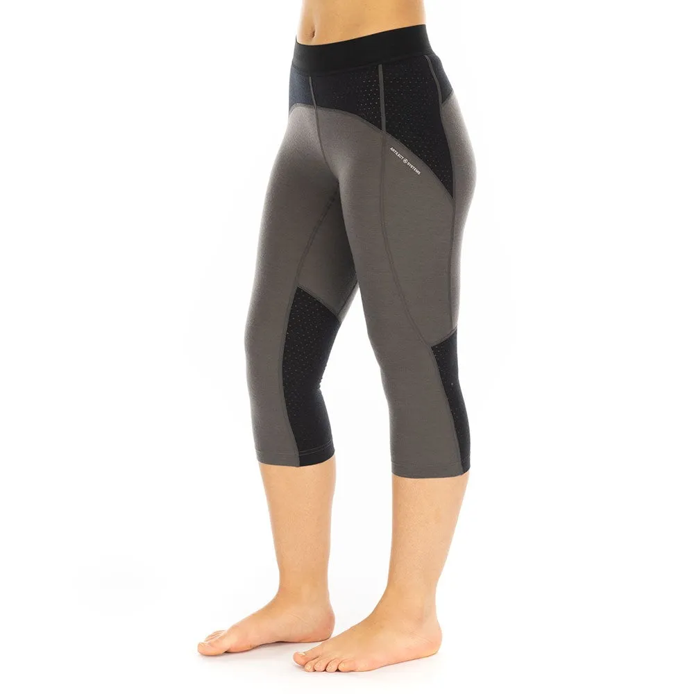 Darkhorse 185 Zoned 3/4 Leggings                             Ash/Black