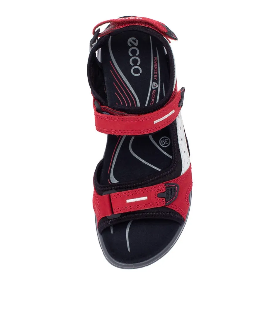 ECCO Offroad W Red Concrete Black Nubuck Sandals
