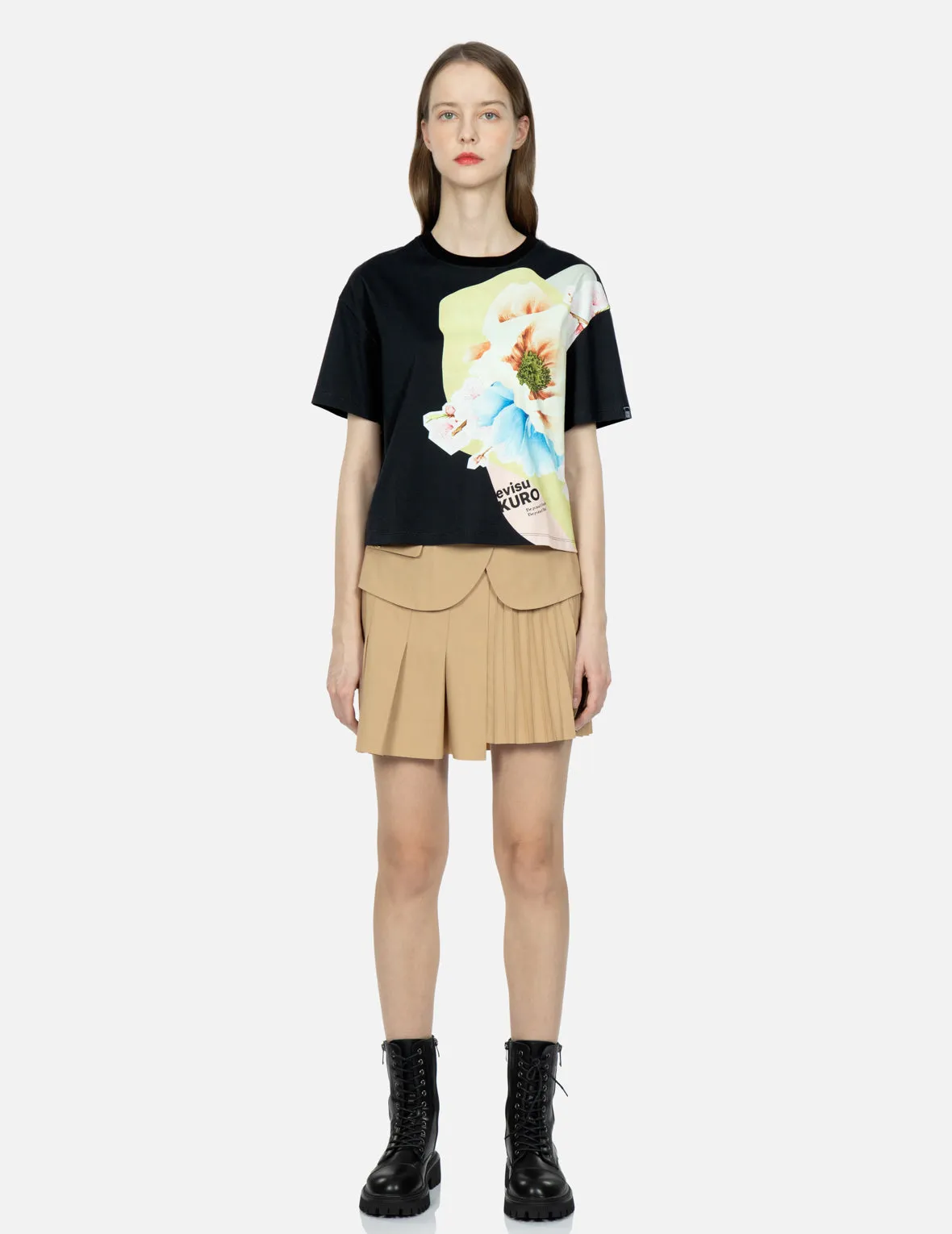 Floral Collage Print T-shirt