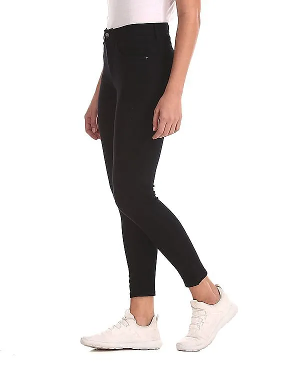 Flying Machine Women Black High Rise Veronica Skinny Fit Jeans