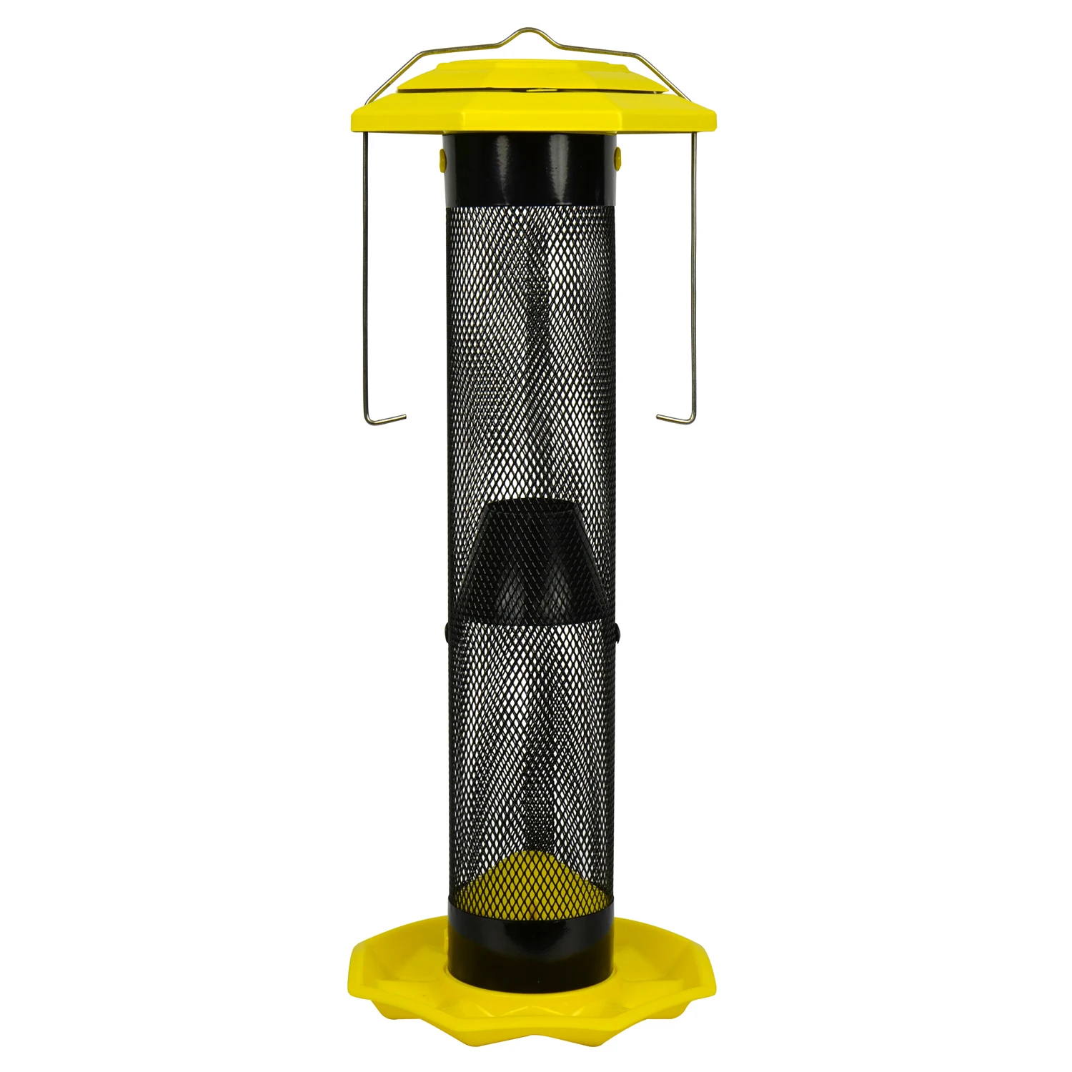 Funnel Flip-top Finch 1.5 Quart Metal Mesh Sunflower Bird Feeder