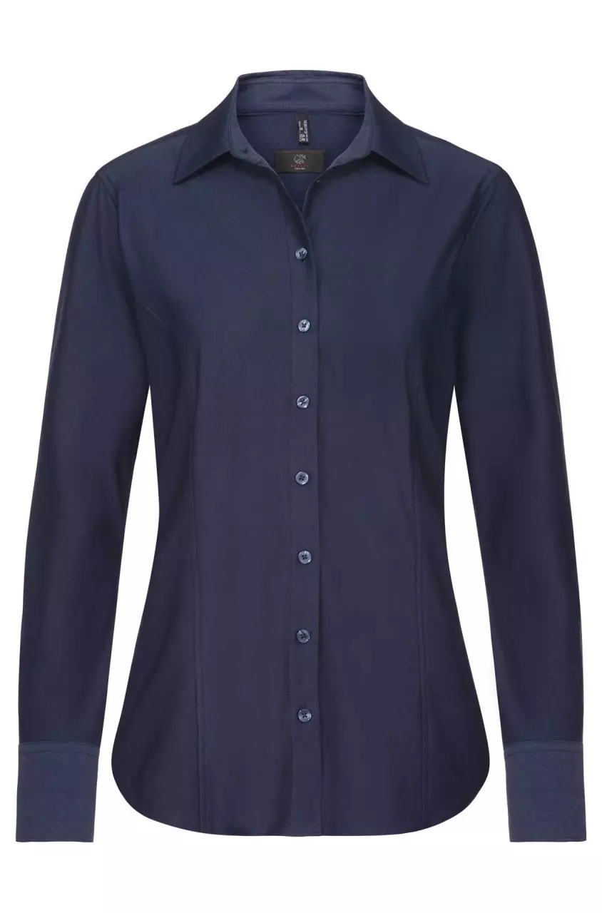 GREIFF Navy Blue Women's Jersey Blouse Long Sleeve