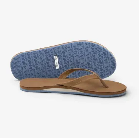 Hari Mari Women’s Flip Flop Fields Tan Dusty Blue