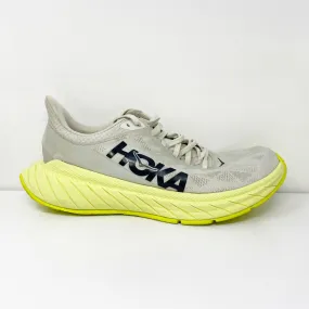Hoka One One Womens Carbon X 2 1113527 BFLG White Running Shoes Sneakers Sz 9.5B