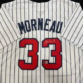 Justin Morneau Autographed White Pro-Style Jersey