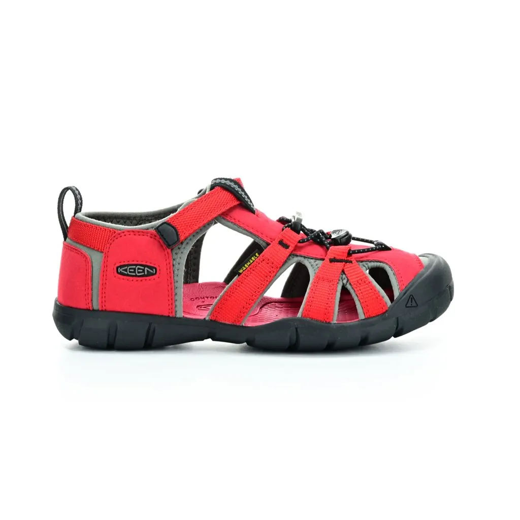 Keen Seacamp II Racing Red/Gargoyle AD (CNX) barefoot sandals