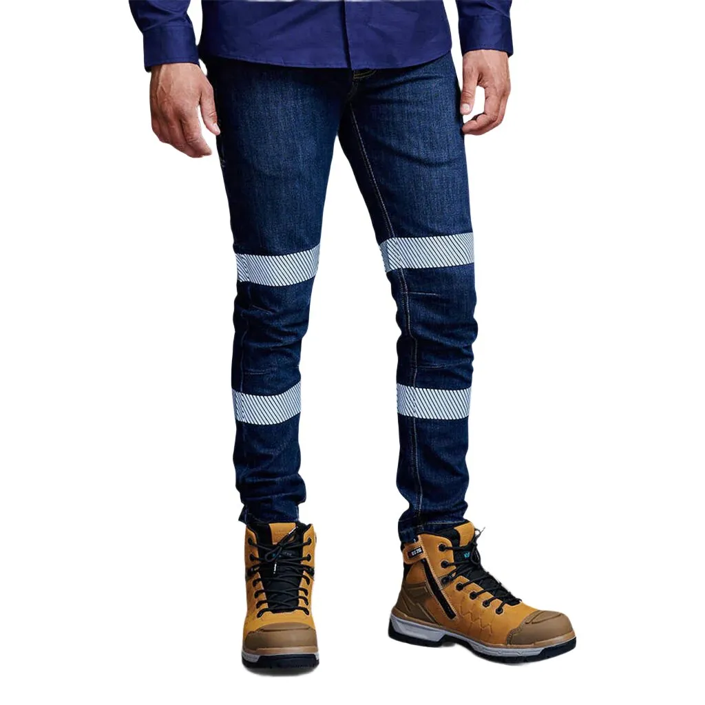 King Gee Urban Coolmax Stretch Slim Reflective Denim Work Jeans (K53007)-