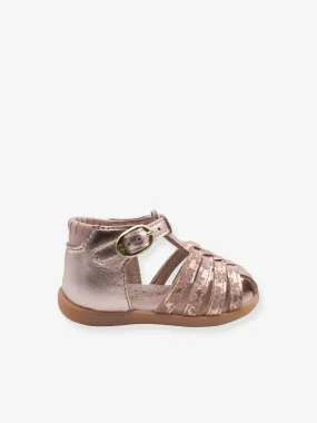 Leather Sandals for Babies 4012B071 by Babybotte® - pale pink