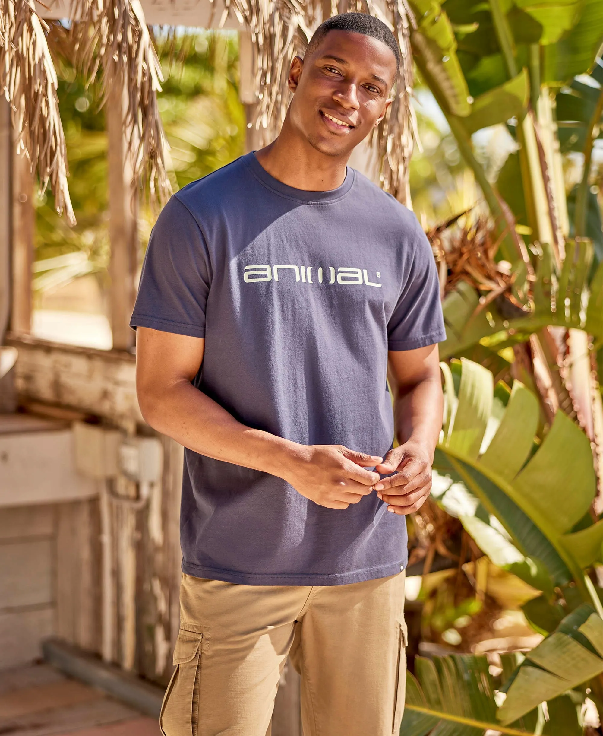 Leon Mens Relaxed T-Shirt - Navy