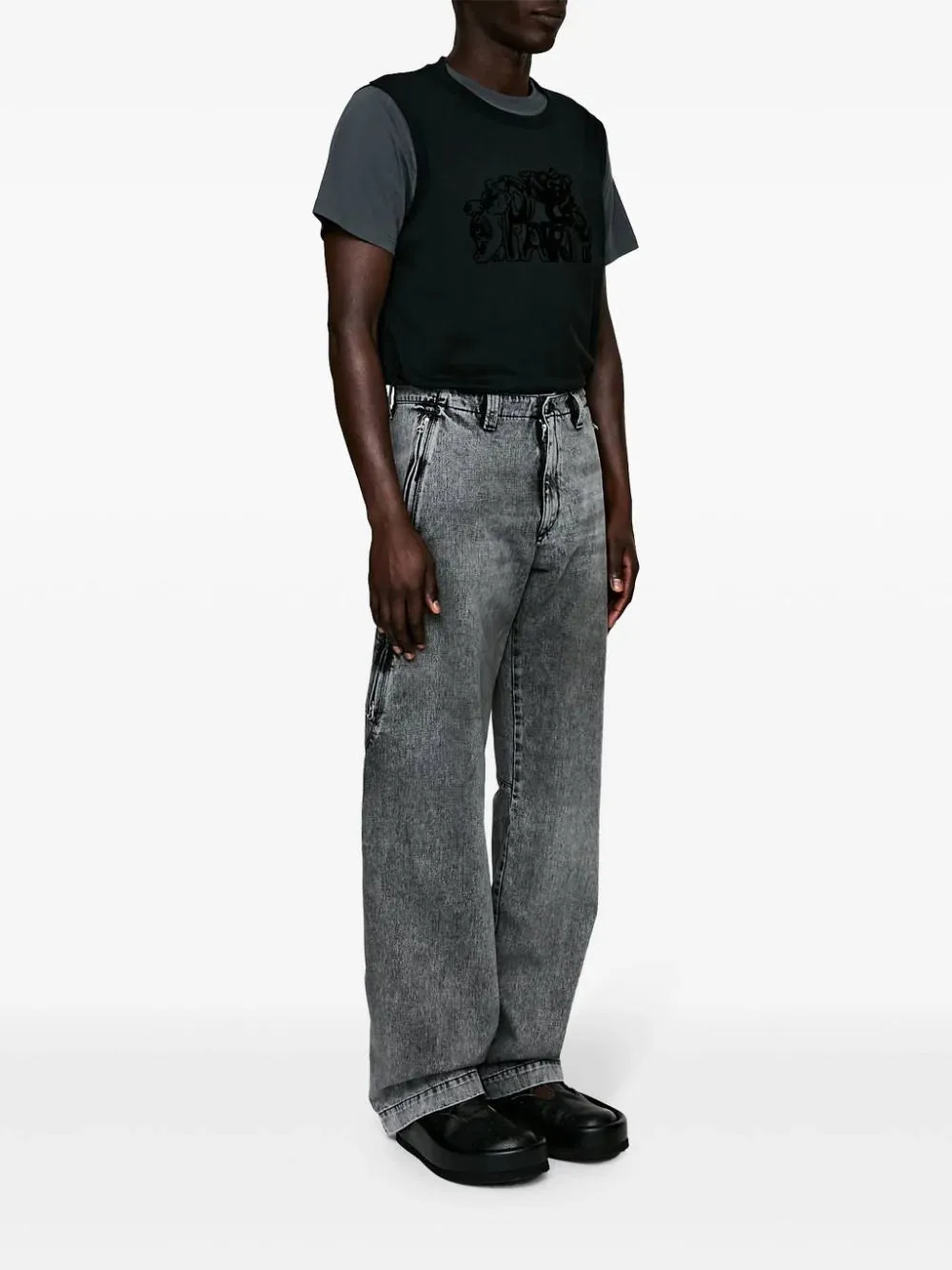 Mm6 Maison Margiela    Mm6 Maison Margiela Straight Mid Rise Jeans