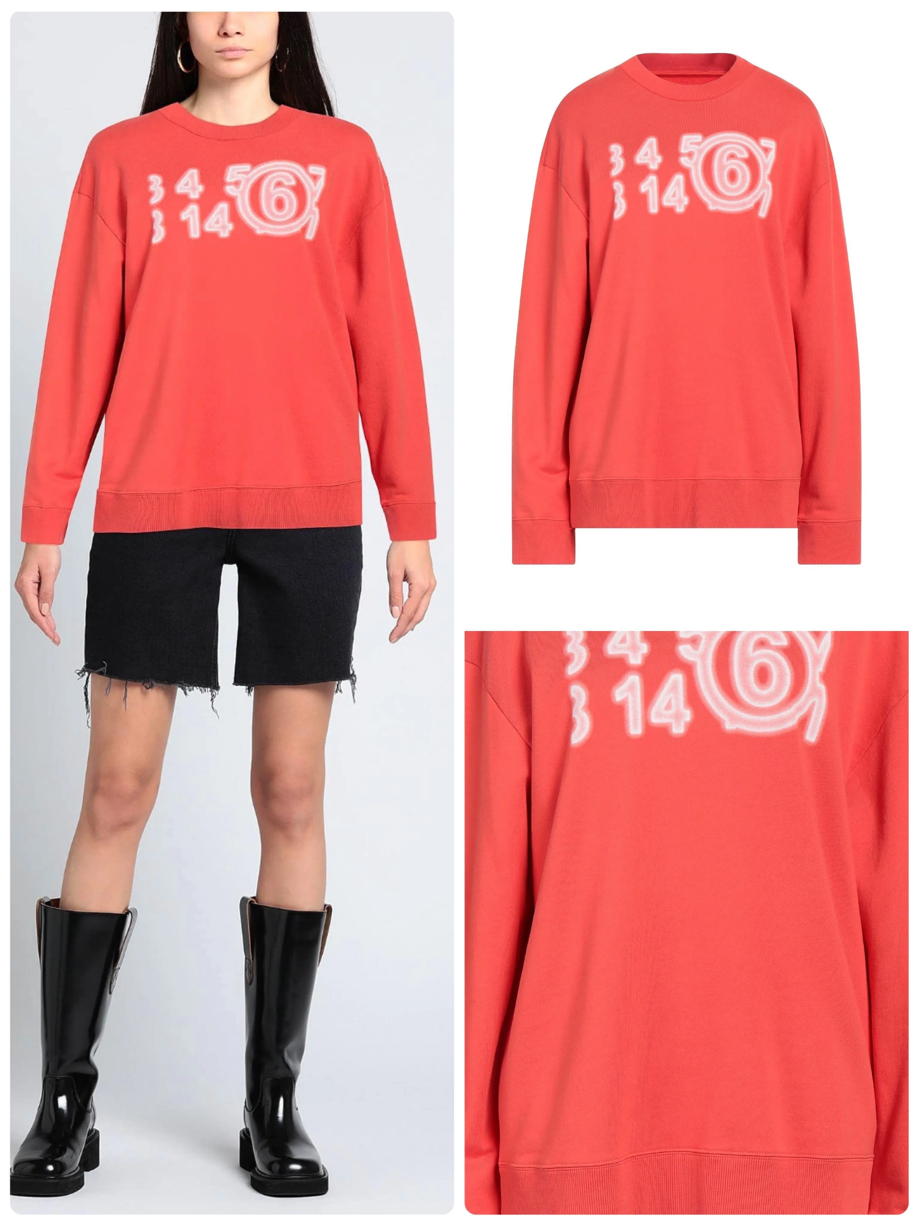 MM6 Maison Margiela  |Street Style Long Sleeves Logo Hoodies & Sweatshirts