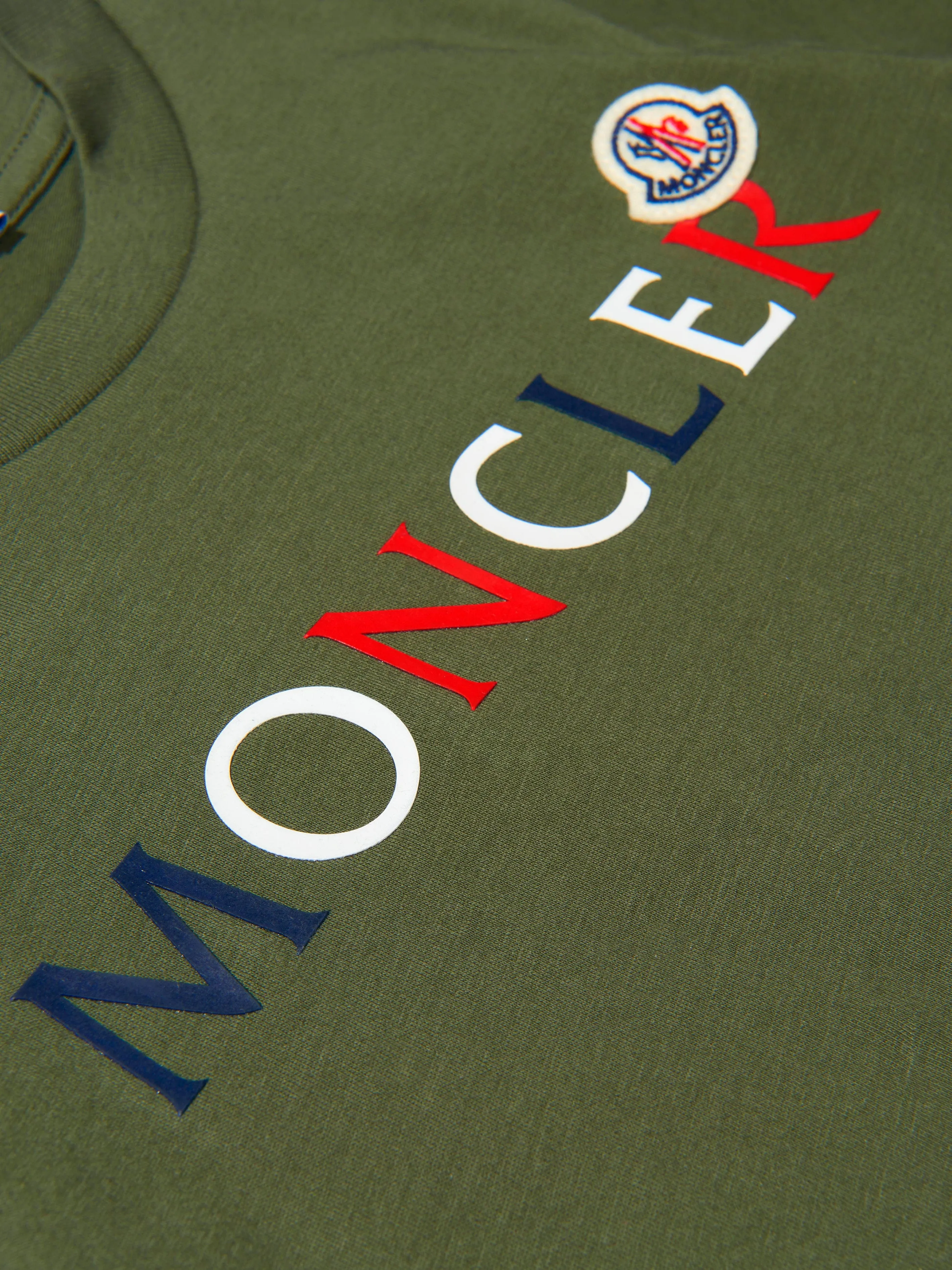Moncler Enfant Unisex Jersey Logo Print T-Shirt