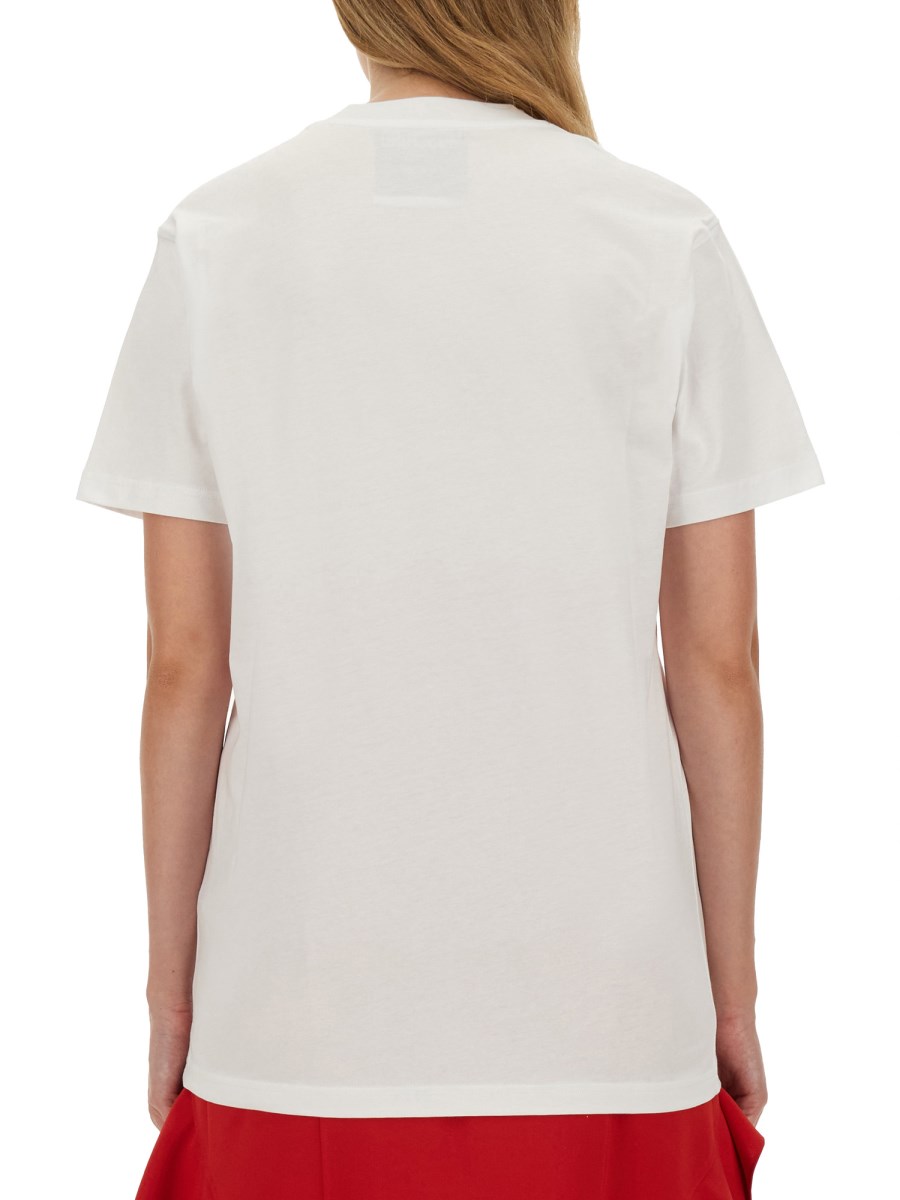 MOSCHINO      T-SHIRT IN JERSEY DI COTONE CON LOGO