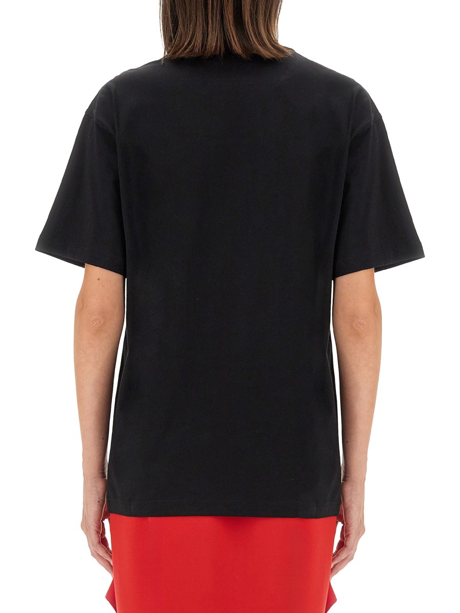 MOSCHINO      T-SHIRT IN JERSEY ORGANICO SMILEY®