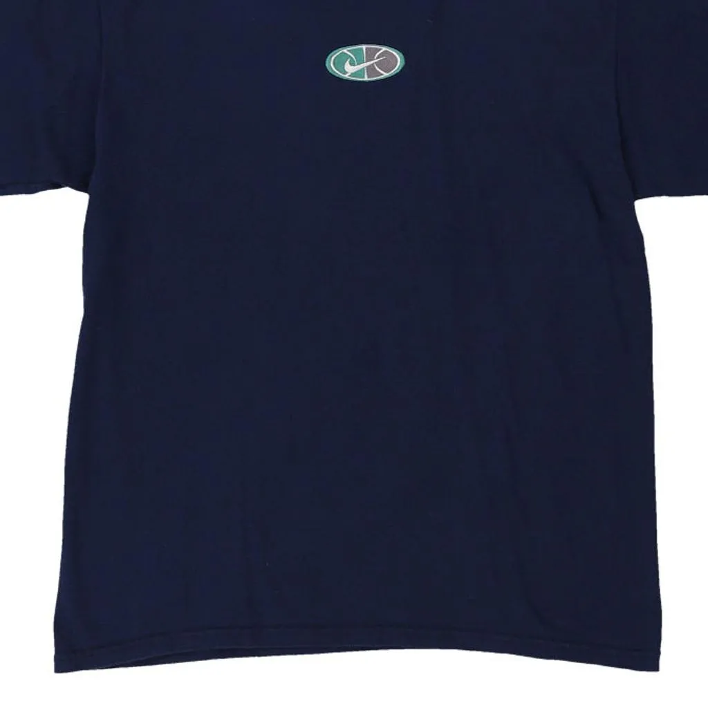 Nike T-Shirt - Medium Navy Cotton