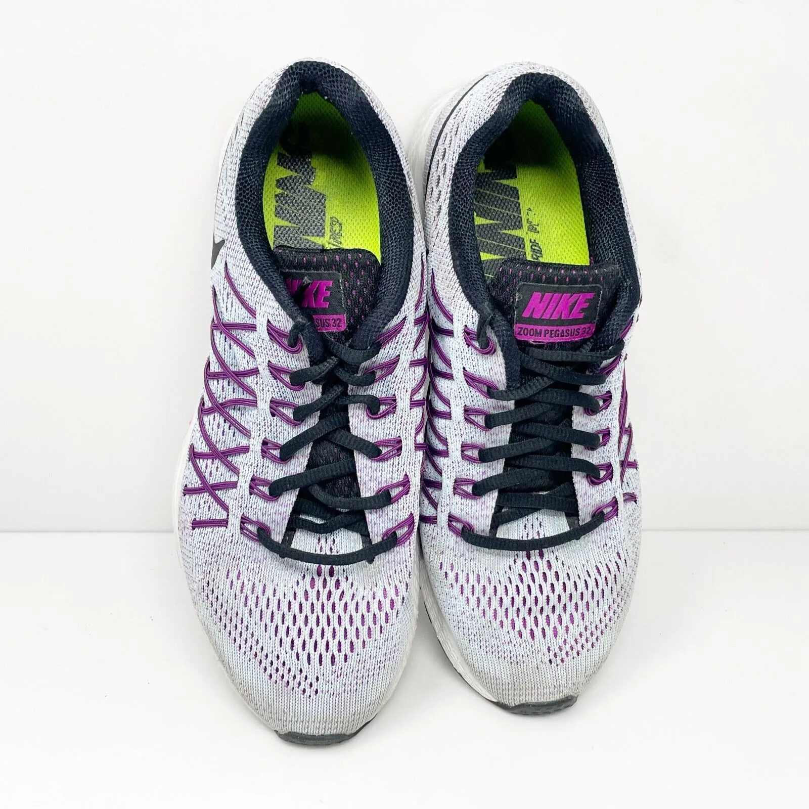 Nike Womens Air Zoom Pegasus 32 749344-405 Purple Running Shoes Sneakers Sz 9.5
