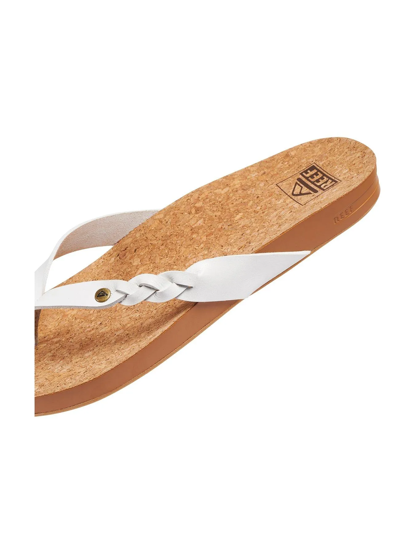 Reef Cushion Court Twist Toe Post Sandals - White