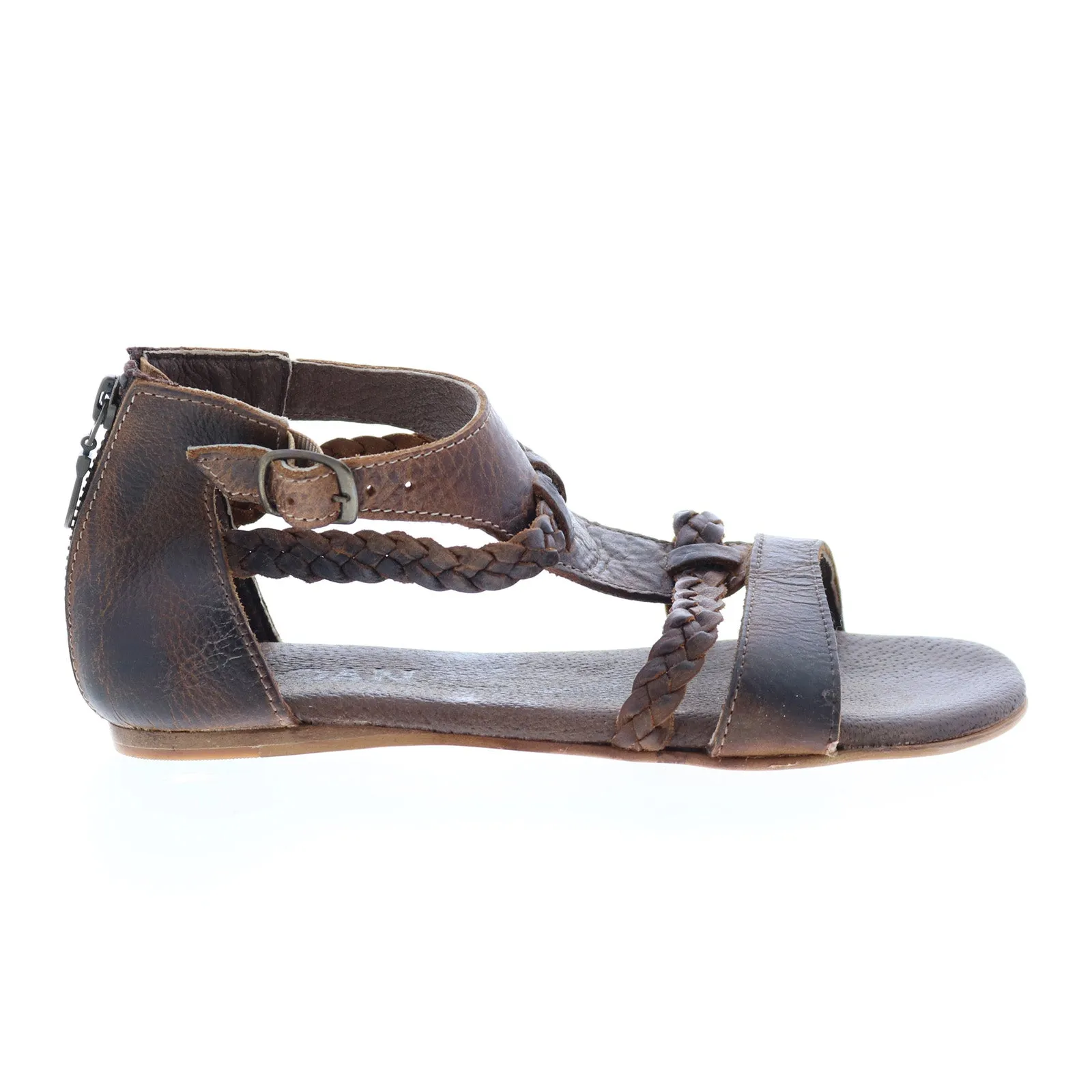 Roan by Bed Stu Posey F990005 Womens Brown Leather Strap Sandals Shoes