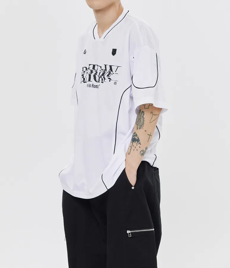 ROMANTIC CROWN  |[ROMANTIC CROWN]★24SU★ PIPING SPORT JERSEY