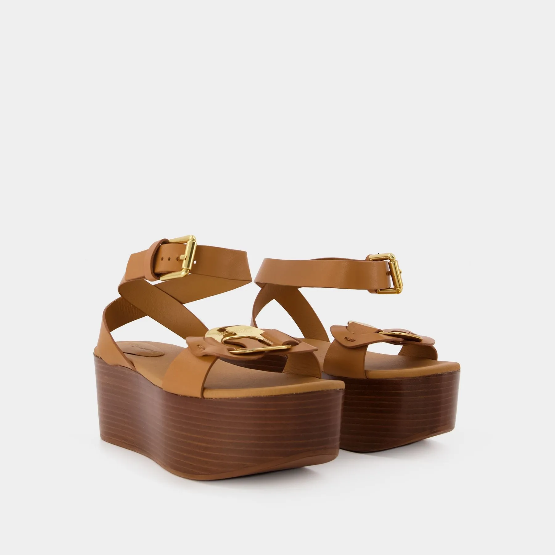 See by Chloé  Joline Sandals - See By Chloe - Tan - Leather