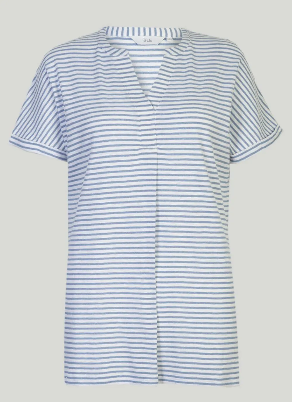 Stripe V Neck T Shirt