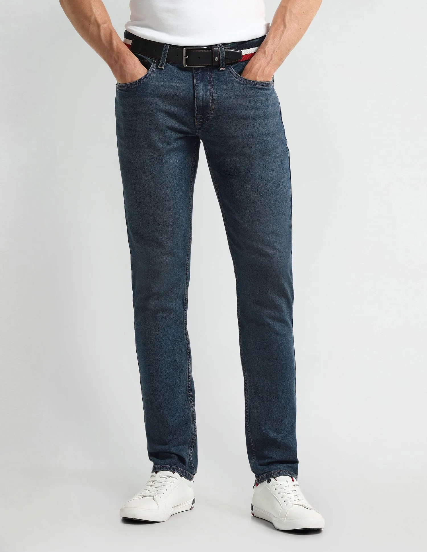 U.S. Polo Assn. Denim Co. Brandon Slim Fit Tapered Blue Jeans