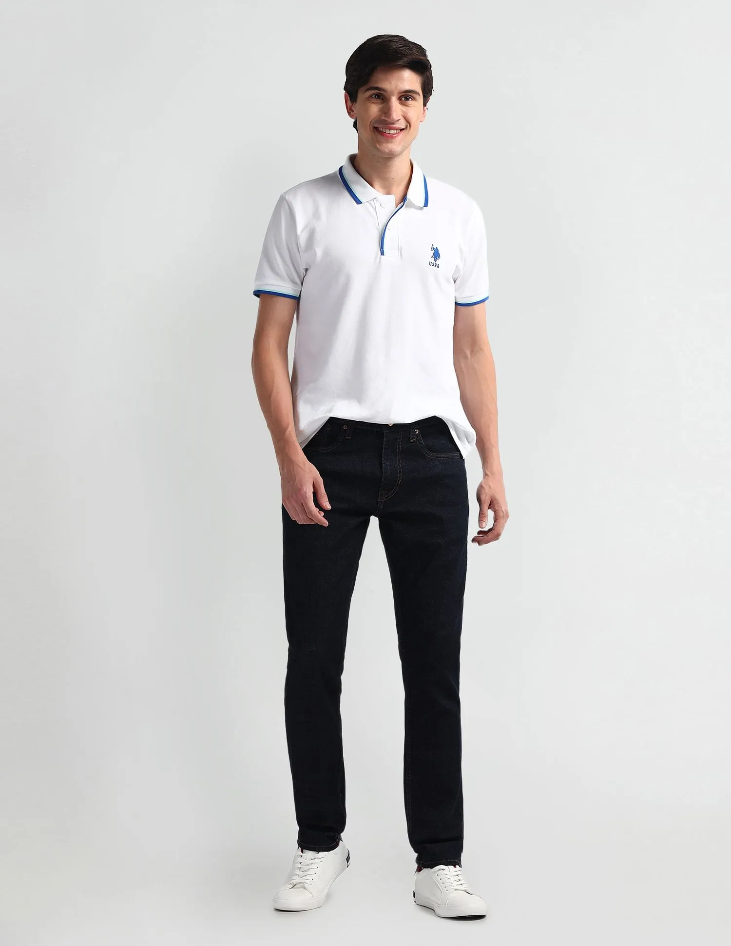U.S. Polo Assn. Denim Co. Brandon Slim Tapered Fit Rinse Jeans