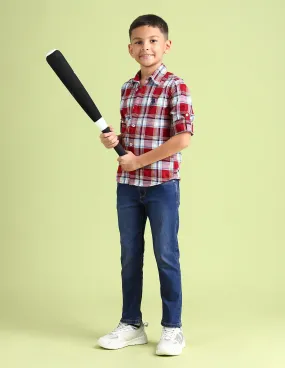 U.S. Polo Assn. Kids Slim Fit Stone Washed Jeans